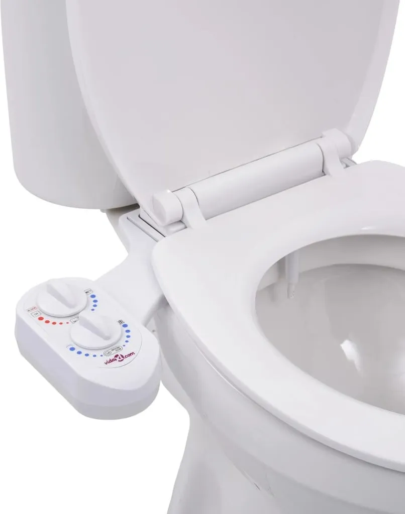 Embout de bidet pour siège de toilette eau chaude et froide double jet