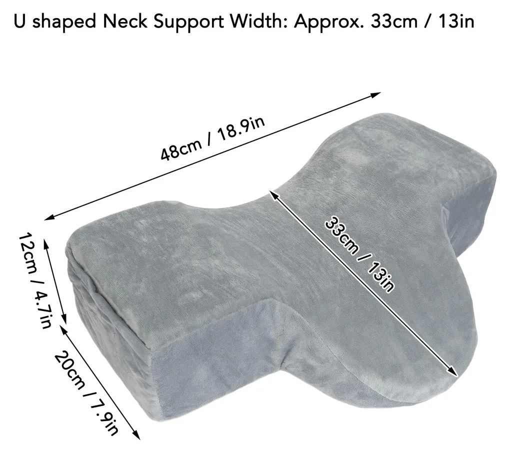 Coussin ergonomique extension de cils en mousse à mémoire de forme U