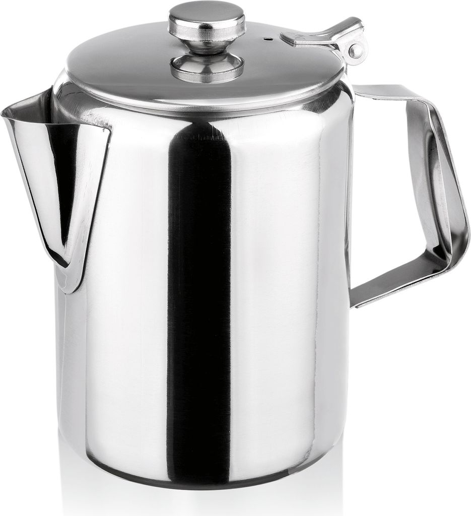 Cafetière polie miroir 1,5 l, acier au nickel-chrome Image du produit 