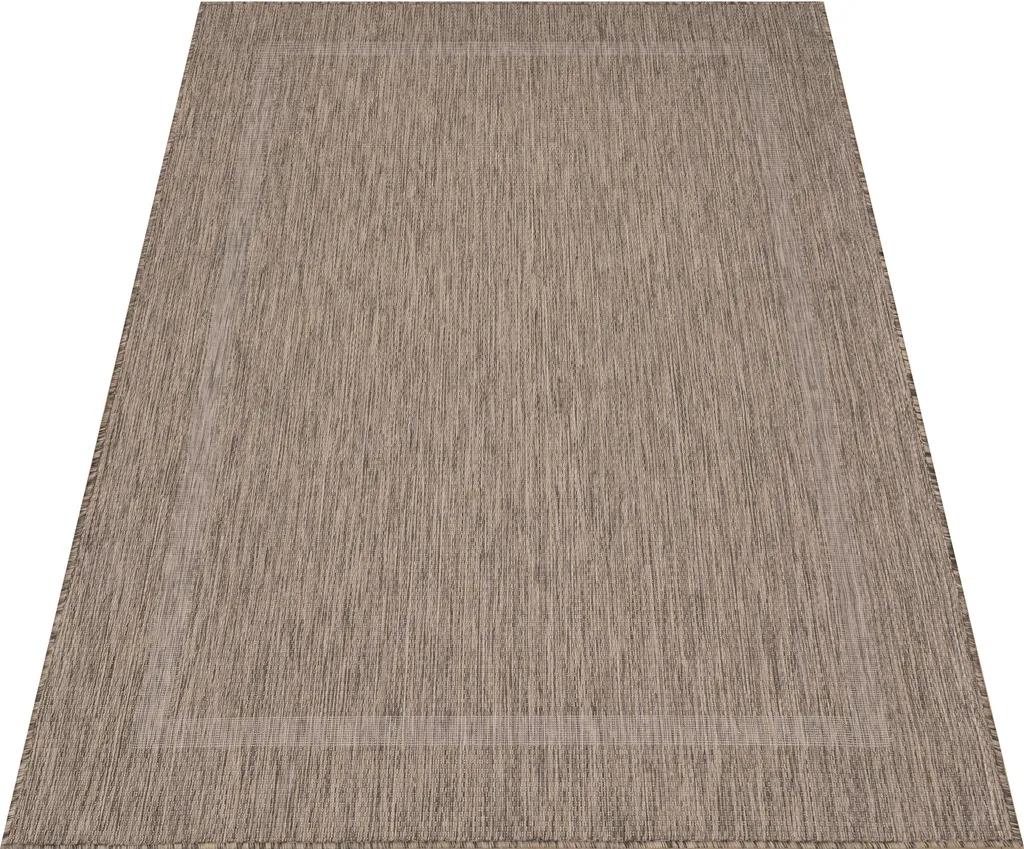 Tapis Outdoor Résistant Intempéries 200x290 cm Marron Lavable Sol - 3