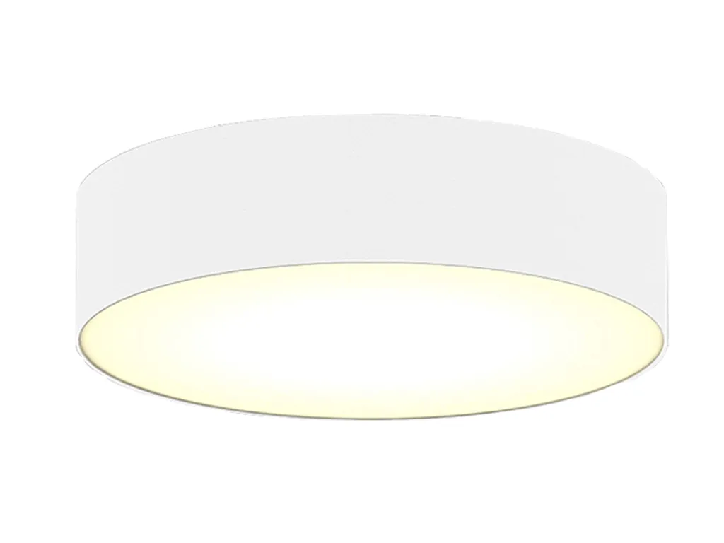 Plafonnier Blanc 50cm en Textile Haute Qualité avec Diffuseur Doux - 11