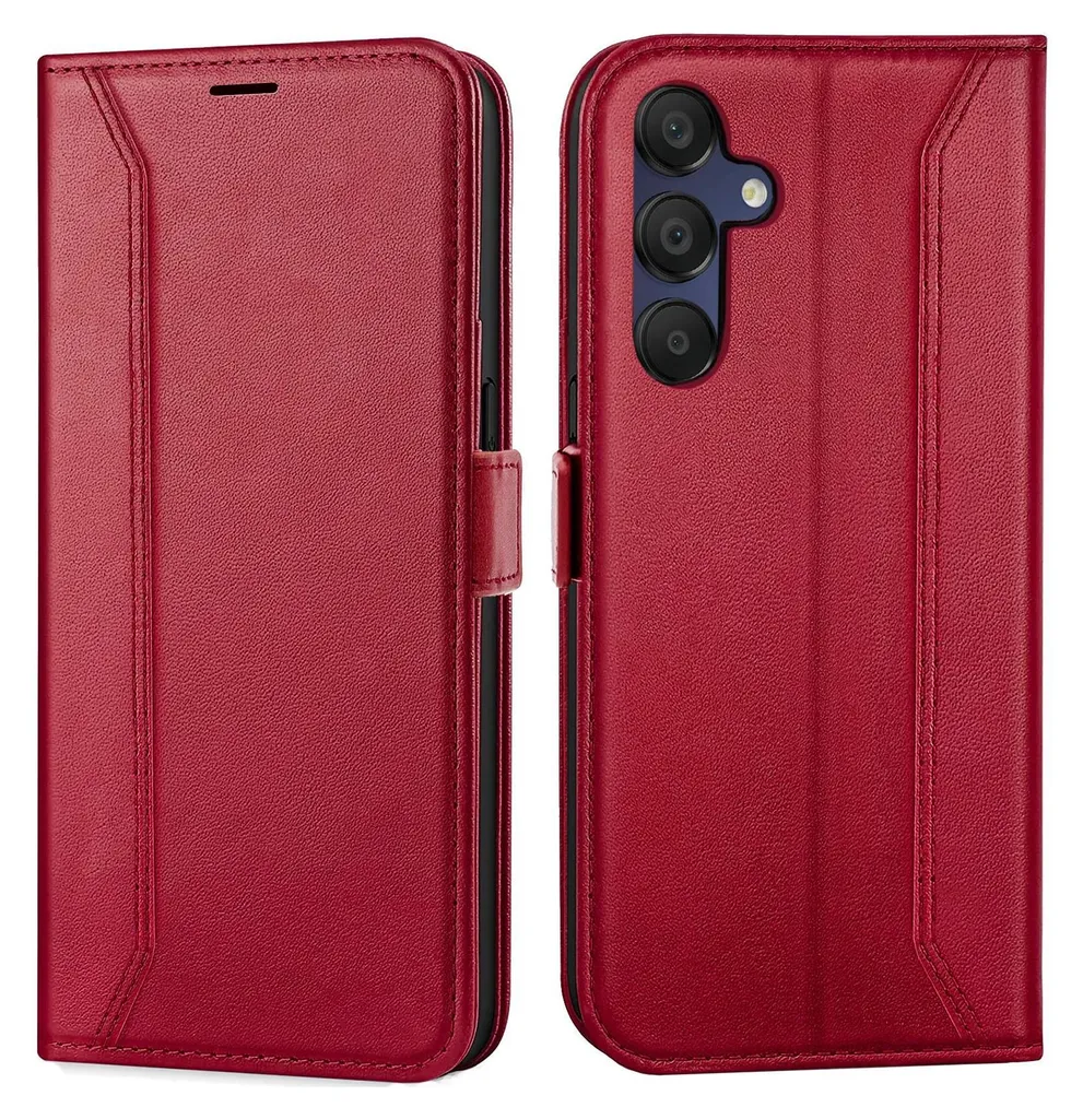 Custodia Flip per Samsung Galaxy A35 5G - Cover a Libro Rossa Antiurto - 1