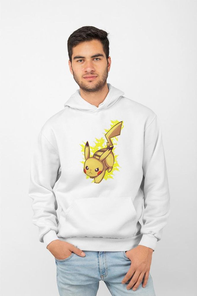 D&B Uni Hoodie MO00042 Pokemon Weiß-Größe 2XL