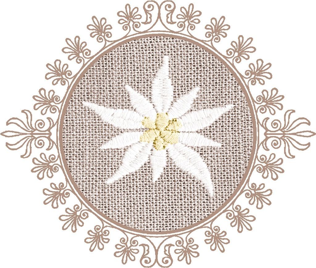 Tassendeckchen Edelweiss, Tissue 9-lagig, Ø 90mm, 250 Stück - Mank