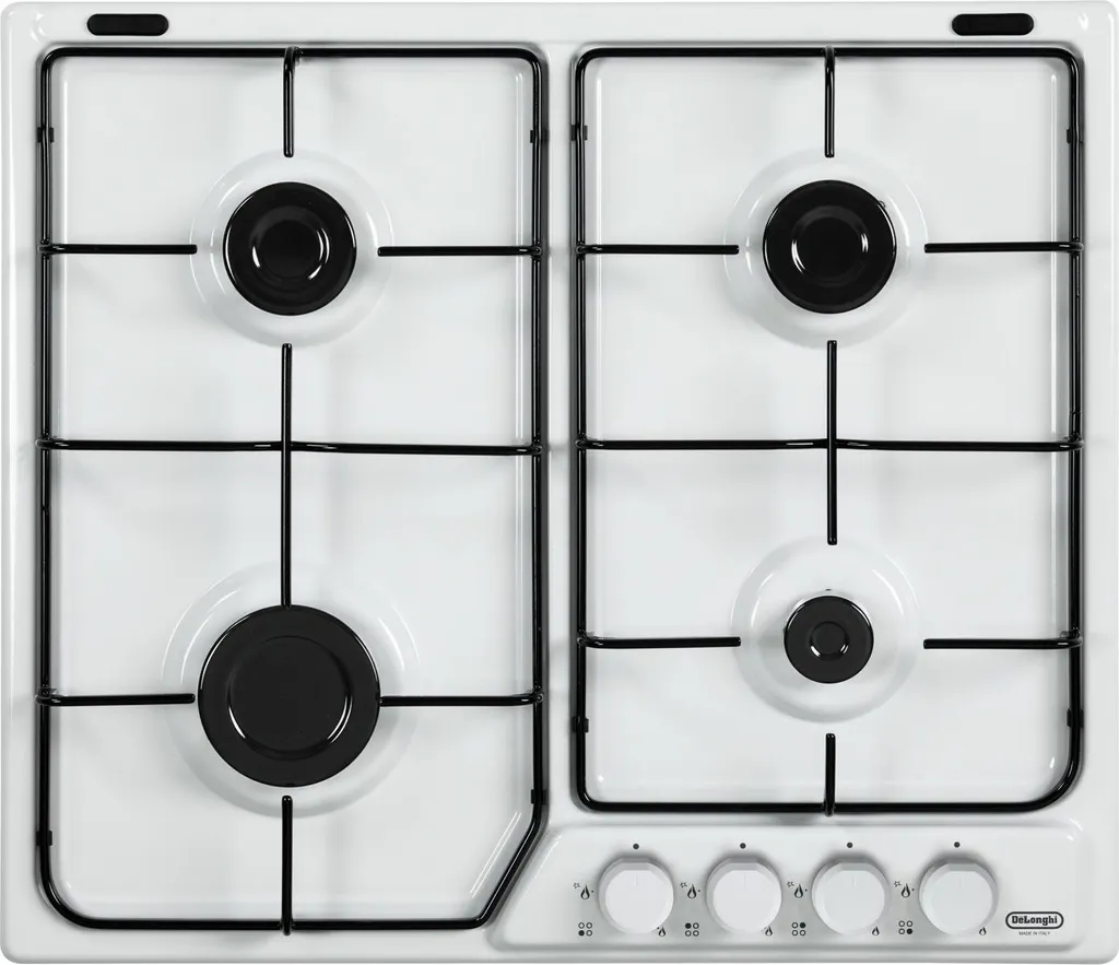 De'Longhi FFB 46 ASV Table de Cuisson Gaz 60 cm 4 Brûleurs Blanc