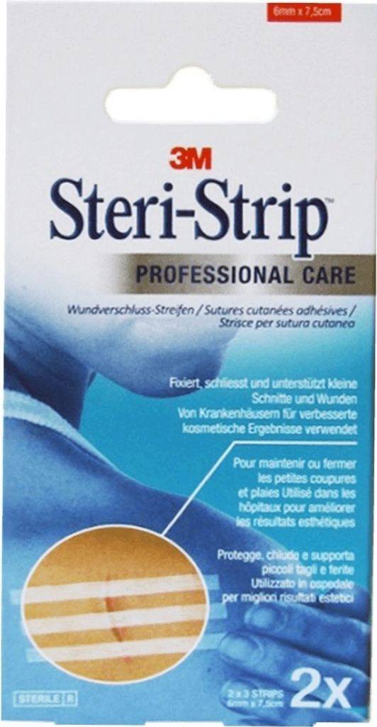 3M Steri-Strip Wundverschlussstreifen 6x75mm (2 x 3 Stk.)