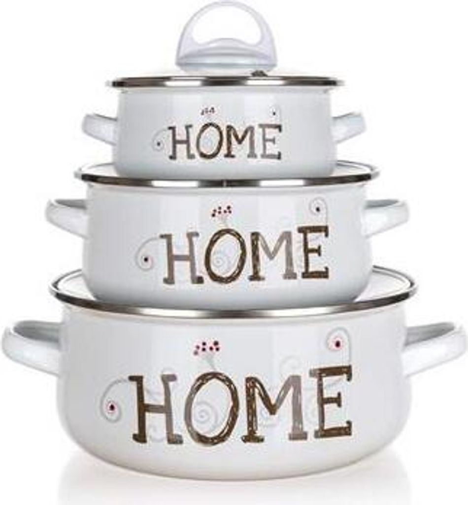 Set di stoviglie smaltate per banchetti Home Coll., 6 pz Immagine del prodotto 