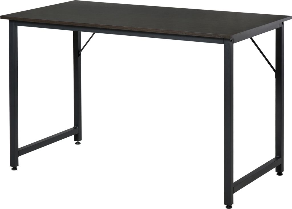 HOMCOM Schreibtisch für Zuhause, Büro, Esstisch, Computertisch, Arbeitszimmertisch mit verstellbaren Füßen, einfache Büromöbel, 120 x 60 x 73...