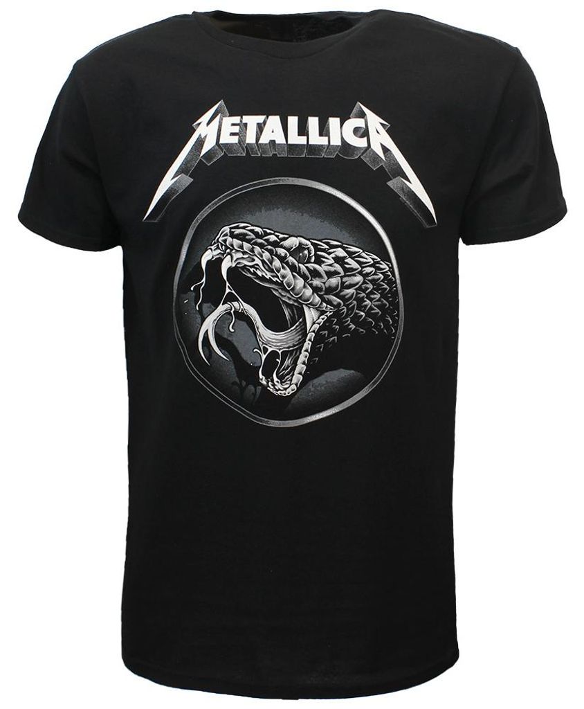Metallica Black Album Snake T-Shirt – Offizielles Merchandise - S