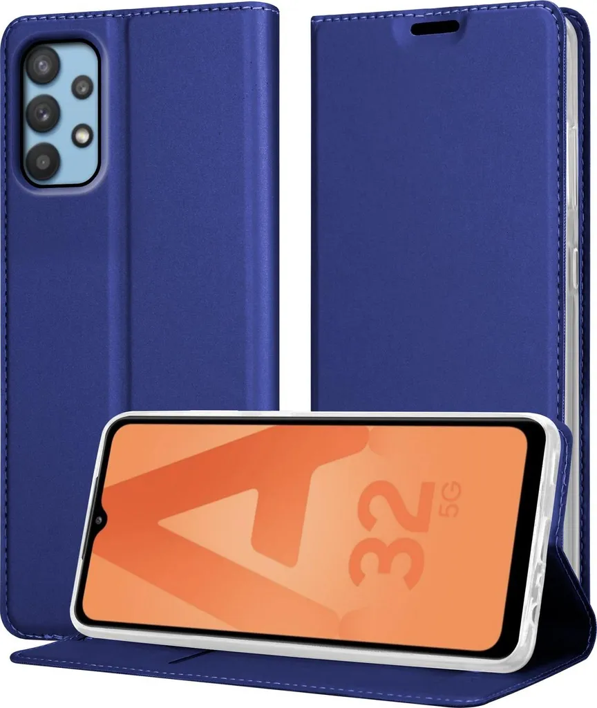 Cover Samsung Galaxy A32 5G Blu Cadorabo - Custodia Portafoglio Elegante