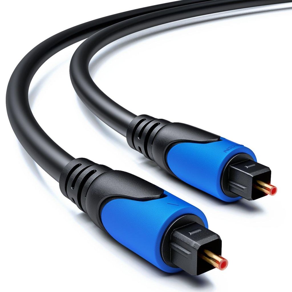 deleyCON 2m Optisches Digital Audio Kabel SPDIF 2x Toslink Produktbild 