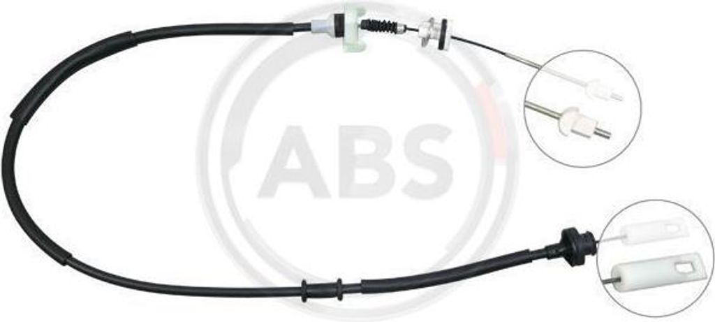 A.B.S. K25240 Seilzug, Kupplungsbetätigung OE 46467631 kompatibel mit Brava, Bravo, Marea