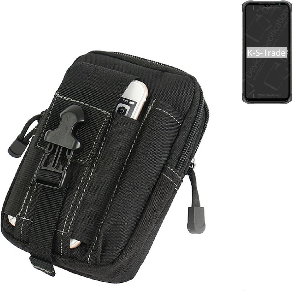 K-S-Trade Gürtel Tasche kompatibel mit Ulefone Armor 12 5G Gürteltasche Holster Schutz Hülle Handy Hülle Smartphone outdoor Handy-Hülle schwarz