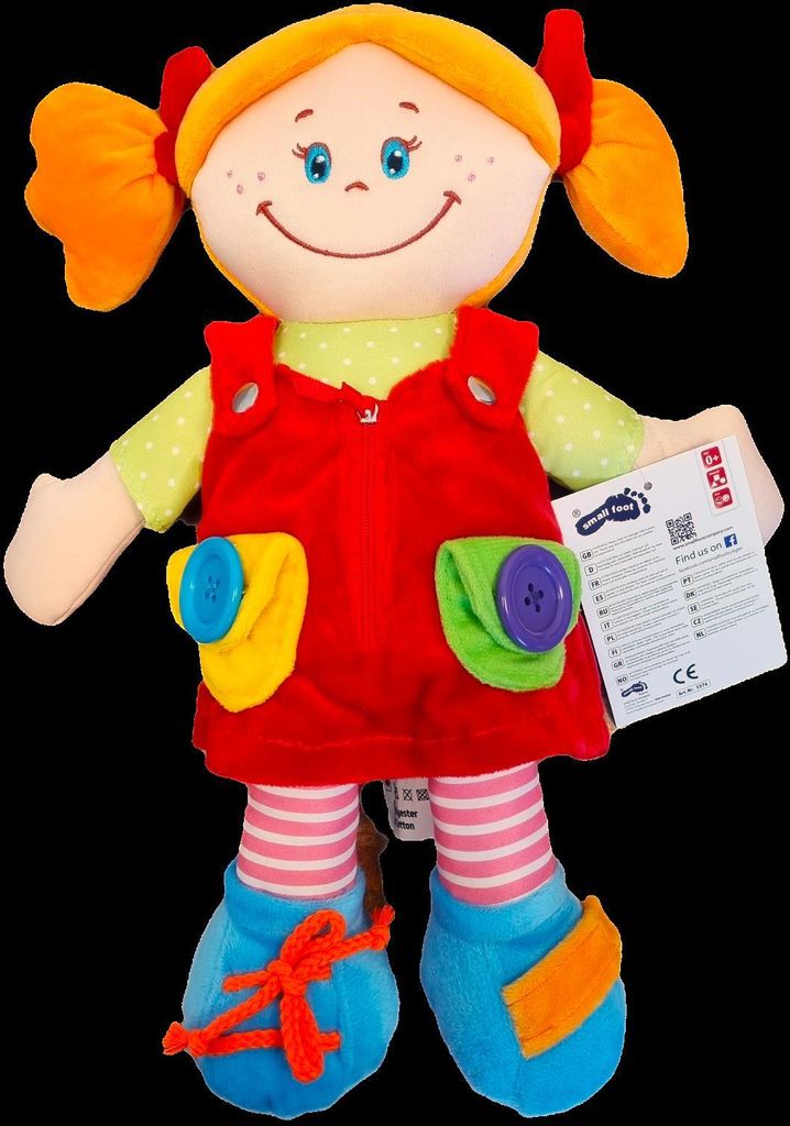 Weiche Stoffpuppe Mädchen 37 cm Puppe Produktbild 