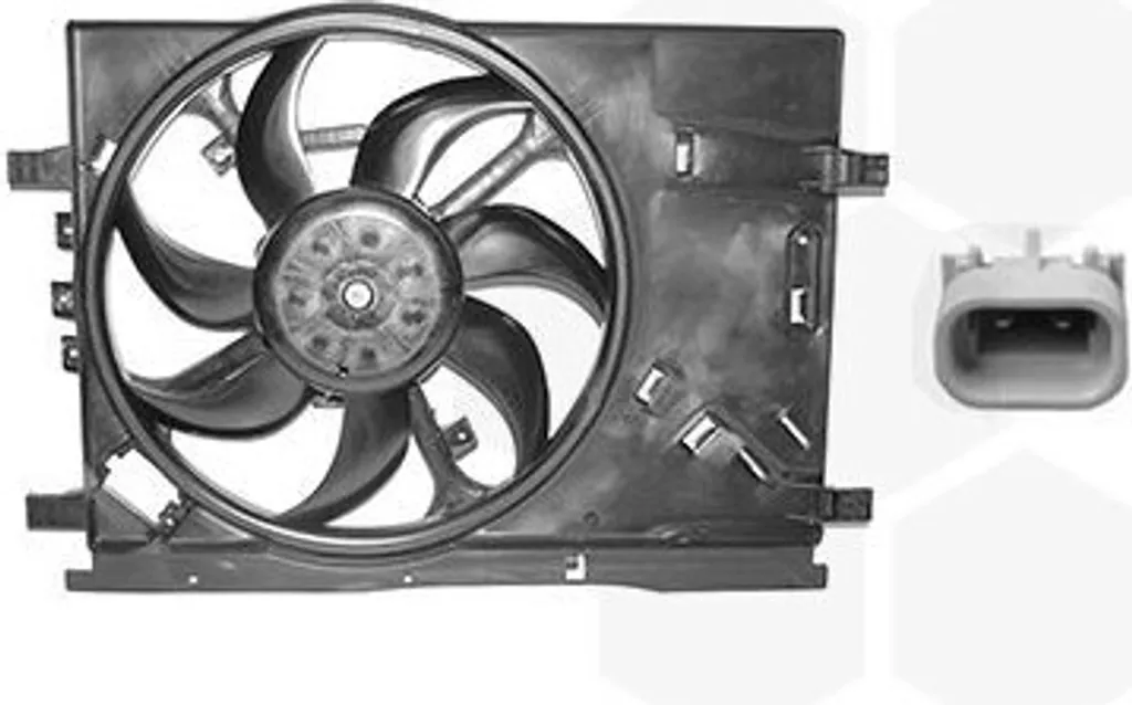 Ventilateur de Radiateur Complet pour Réparation FIAT Grande Punto 1.3