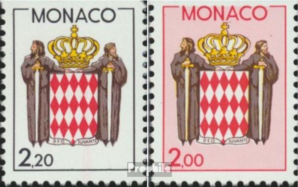 Briefmarken Monaco 1987 Mi 1832Do,1850Do (kompl.Ausg.) postfrisch Freimarke: Landeswappen