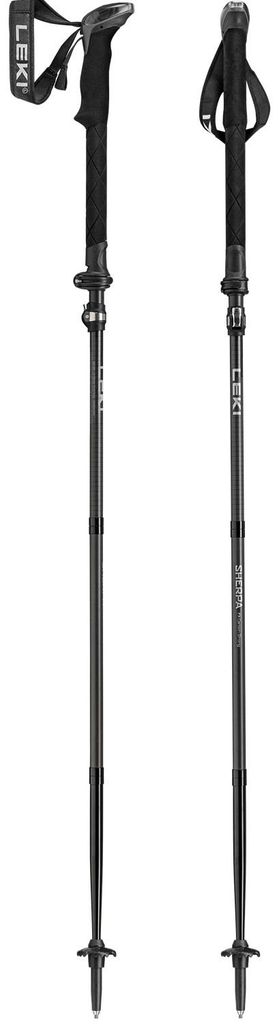 Bâtons de randonnée LEKI SHERPA FX, 120-140 cm, noirs Image du produit 