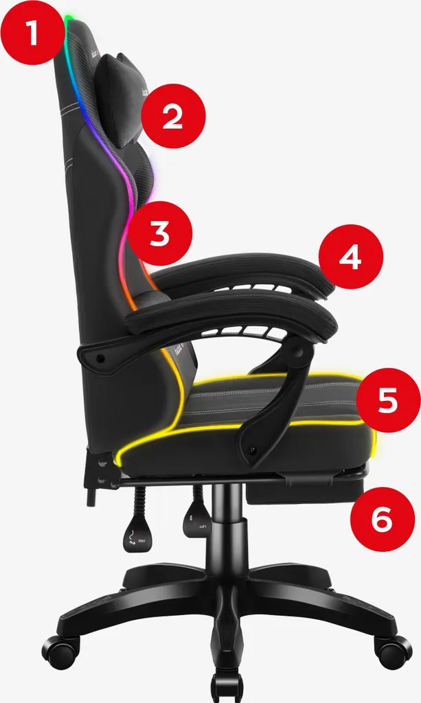 Force 3.7 RGB gaming chair Black - 26