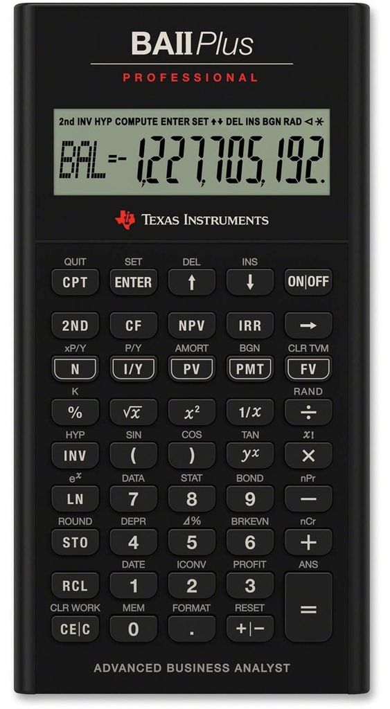 Calculatrice financière Texas Instruments BA II Plus Image du produit 