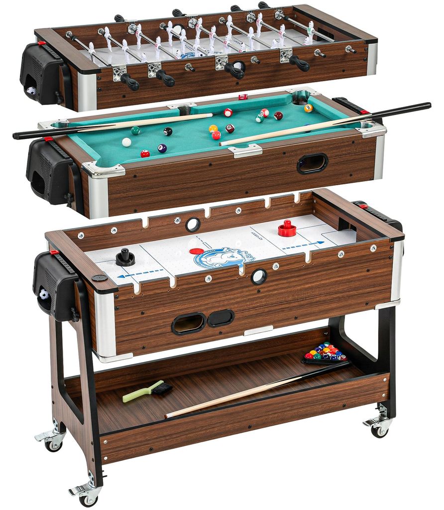 SPORTNOW 3-in-1 multifunctionele speeltafel, draaibaar, Productafbeelding 