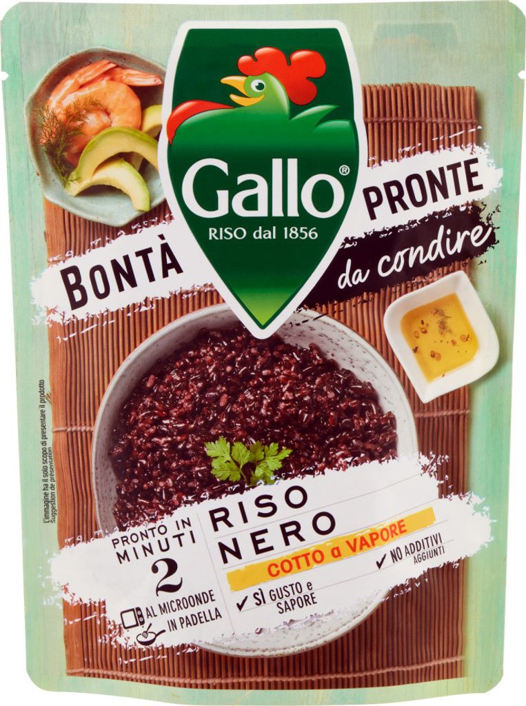 6x Gallo Riso Rise Bontà Pronte Nero 250g Produktbild 