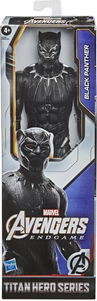 Packaging for a Black Panther action figure from the Avengers: Endgame Titan Hero Series.