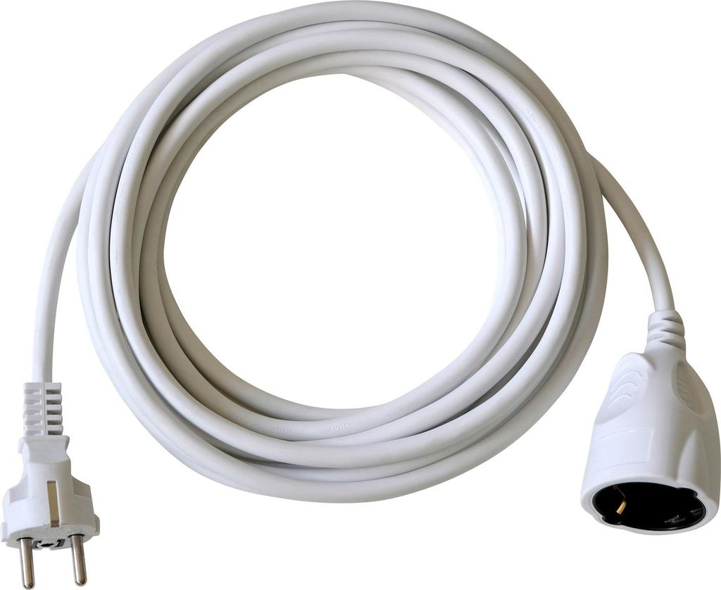 brennenstuhl® 1164120 Kunststoff-Verlängerung - 5 m, weiß, Produktbild 
