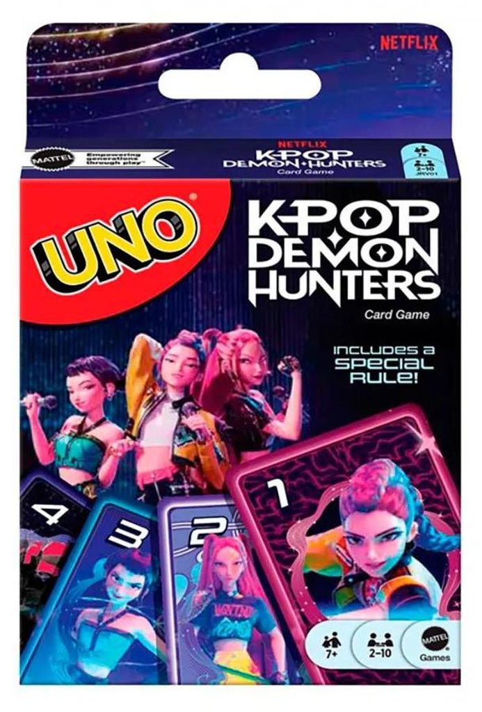 Giochi: UNO K-pop, Demon Hunters, Carte, Scarto, Età: 7+ Immagine del prodotto 