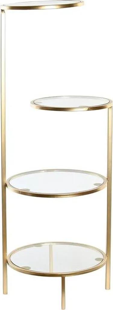 Étagère design or et cristal 86 cm pour une décoration luxueuse chic