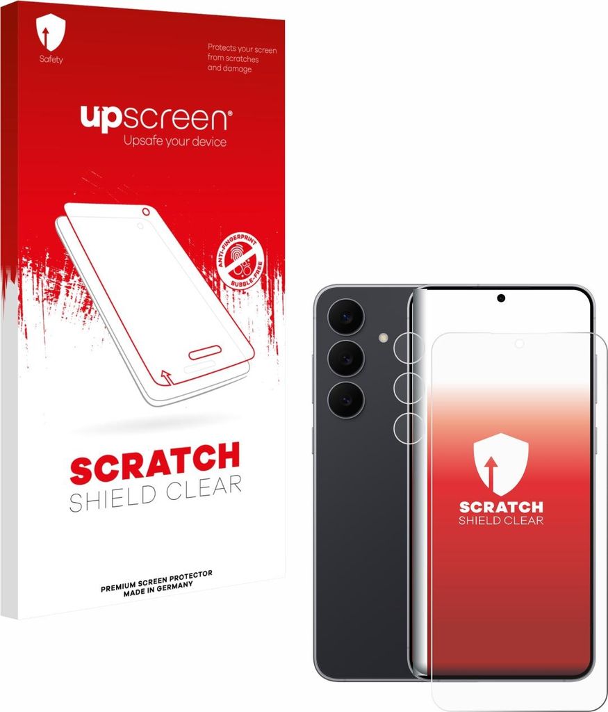 upscreen Schutzfolie für Samsung Galaxy S25 FE (Display+Kamera) Displayschutz Displayschutzfolie Folie Klar Transparent