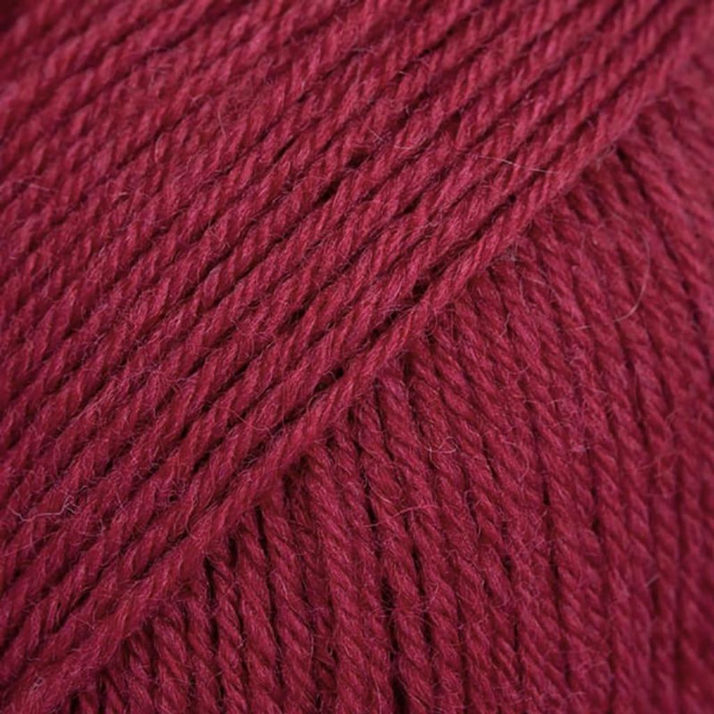 Drops Fabel Uni Colour 113 Ruby Red Fil à tricoter Image du produit 