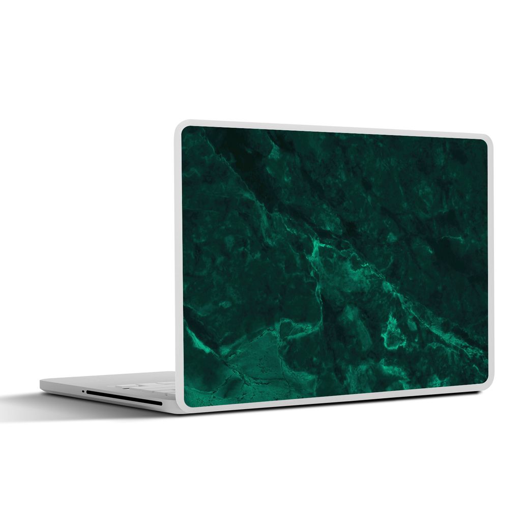 MuchoWow Laptop Aufkleber Sticker Cover Marmor - Limone - Grün - Strukturiert - Marmoroptik 30x21 cm - Sticker für Laptop - Selbstklebend