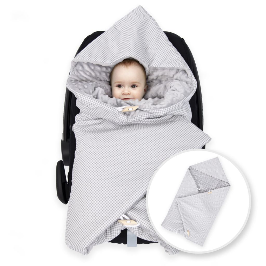 Amilian Baby Einschlagdecke, Babydecke mit Kapuze, Produktbild 