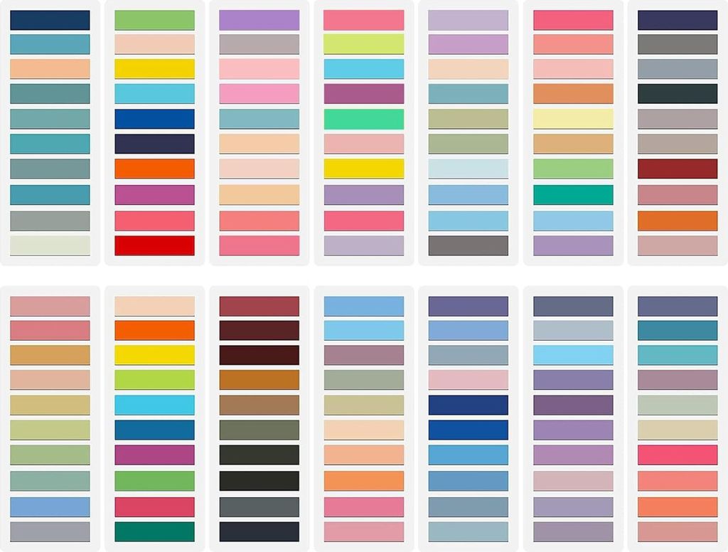 2800 Stück Haftnotizen,14 Stile Transparent Sticky Notes, Produktbild 