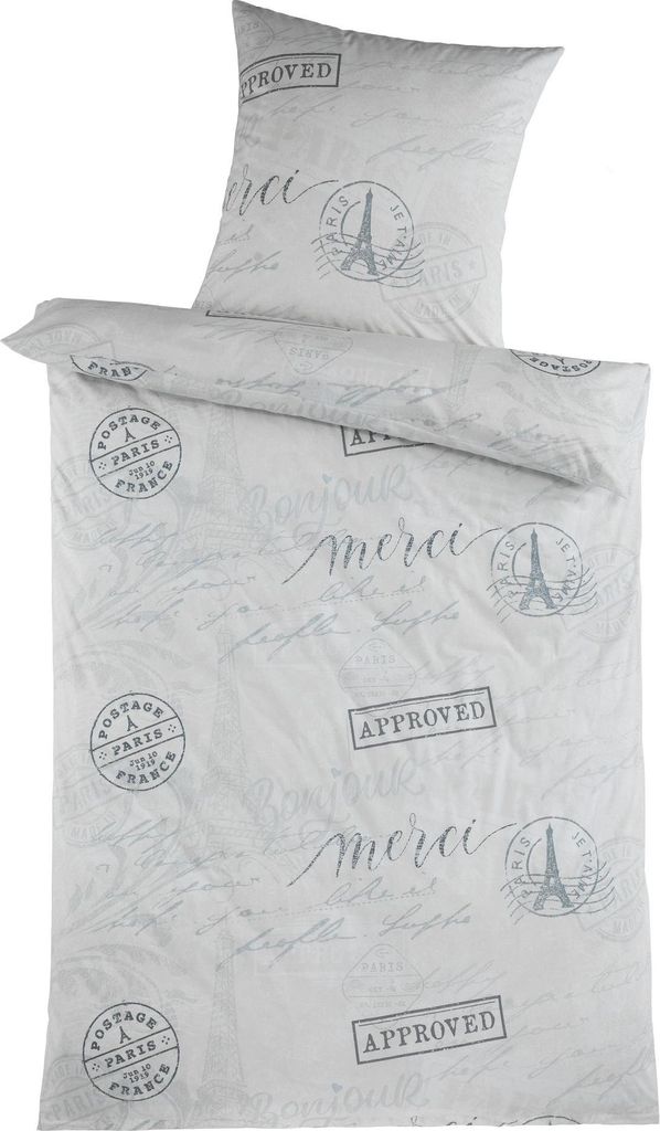 Optidream Renforcé Bettwäsche 135 x 200 cm Bettbezug Kopfkissenbezug 80 x 80 cm Mireille