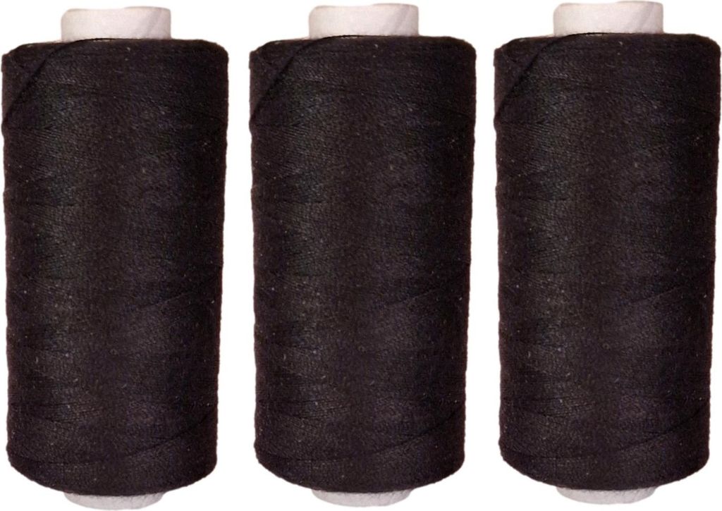 [0,04 EUR/10 m] Set de 3 fils à coudre [couleur unie] | Set Image du produit 