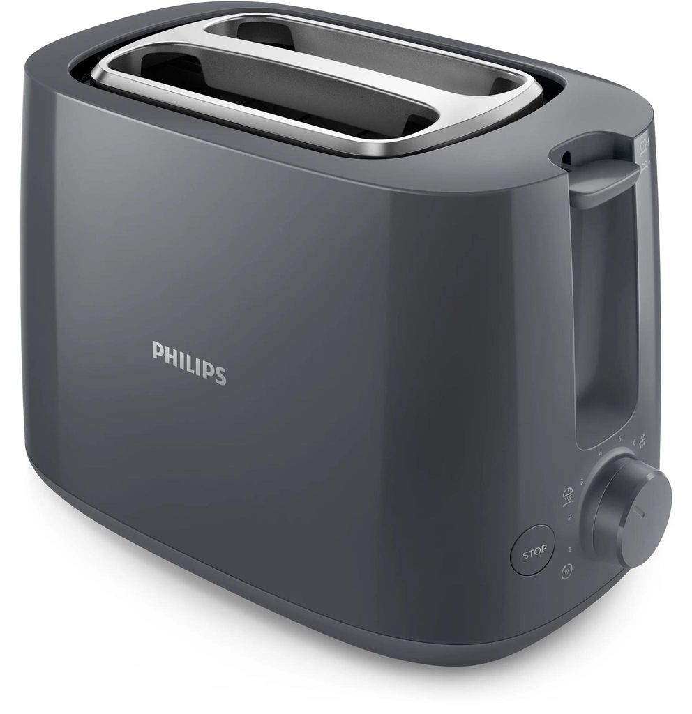 Philips Toaster, 2 Toastkammern, schwarz (HD2581/10) Produktbild 