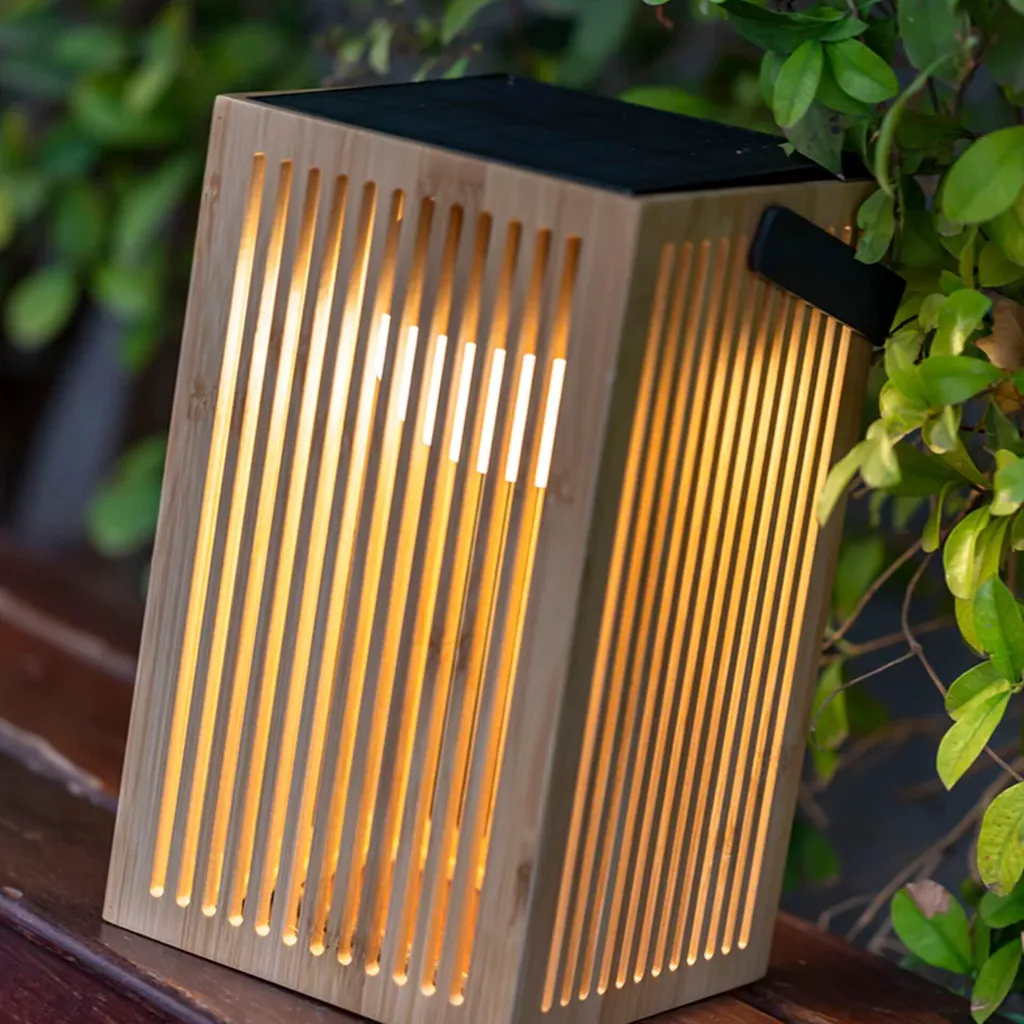 Lampe Solaire Okinawa Brune Rechargeable USB à Intensité Variable - 2