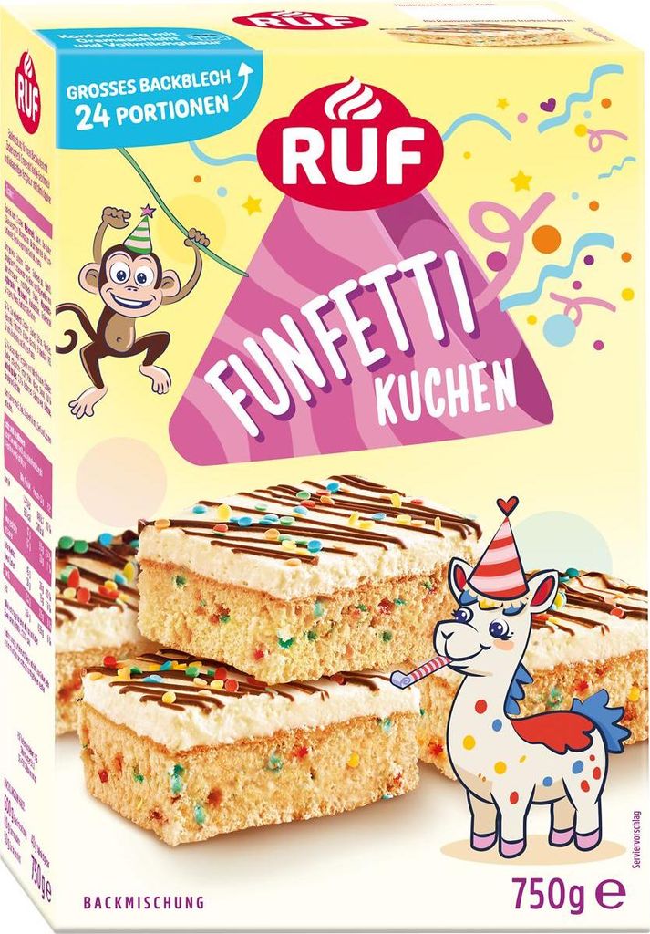 RUF Funfetti Kuchen Backmischung Produktbild 
