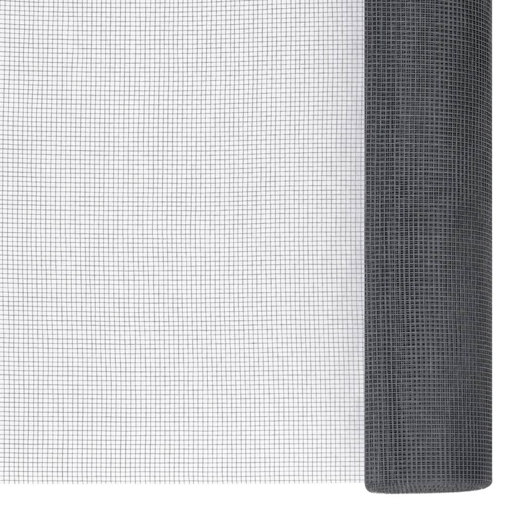 vidaXL síť proti hmyzu ze skelných vláken 80x1000 cm šedá Obrázek produktu 