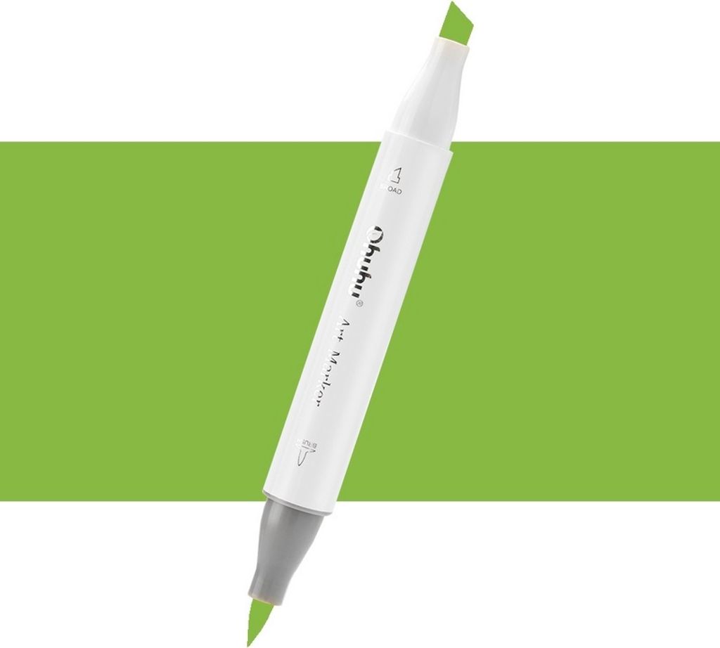 OHUHU dwustronny marker alkoholowy Brush & Chisel, GY8 Zdjęcie produktu 