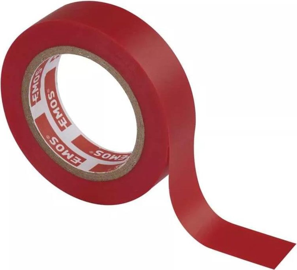 Rolle Rot Elektriker Klebeband PVC Isolierband Isoband - 15mm x 10m