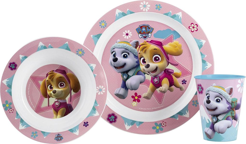 POS Frühstücksset "Paw Patrol Girl" 3-teilig 112676 Zdjęcie produktu 