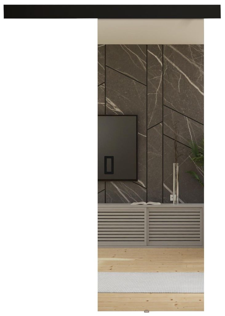 KIER FURNITURE Schiebetür Komplettset mit Spiegel MESTO Produktbild 