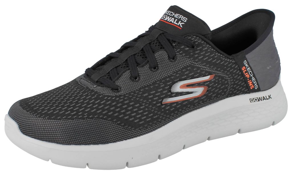 SKECHERS Slip-ins Herren Sneaker schwarz Textil -  Größe: Produktbild 