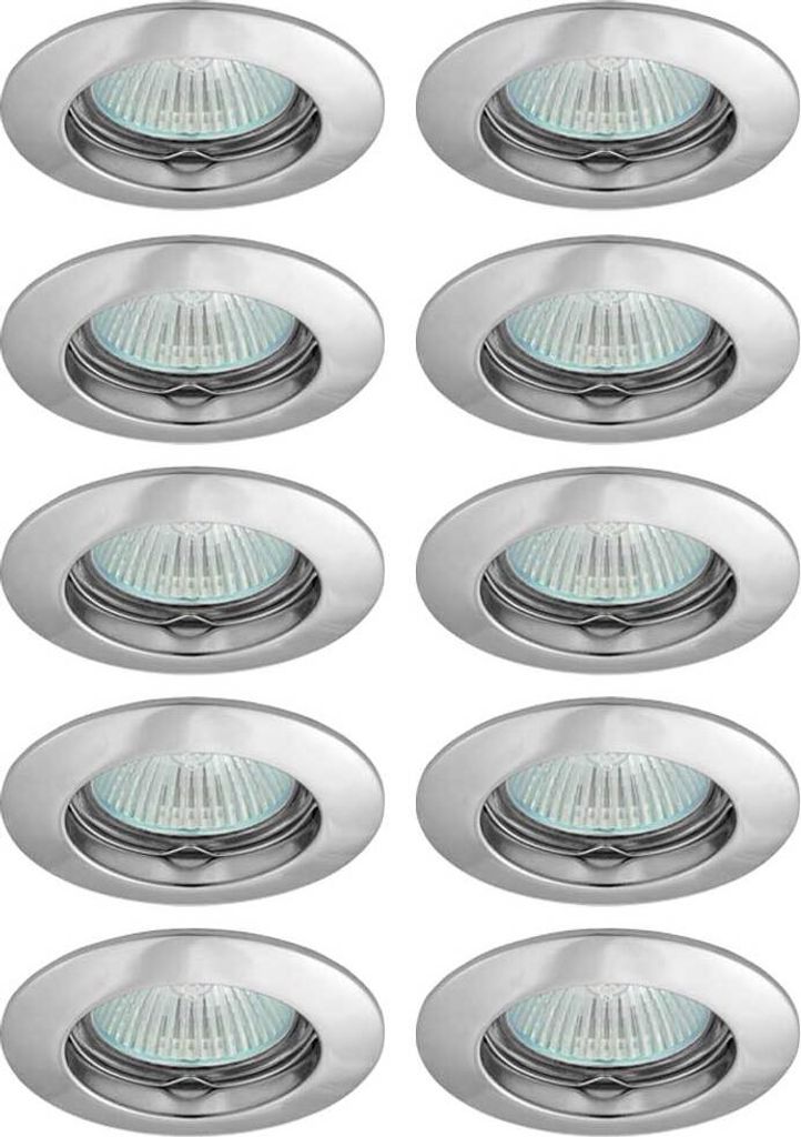 10 x spot encastrable AXEL 5514 chromé rond max. 35W sans Image du produit 