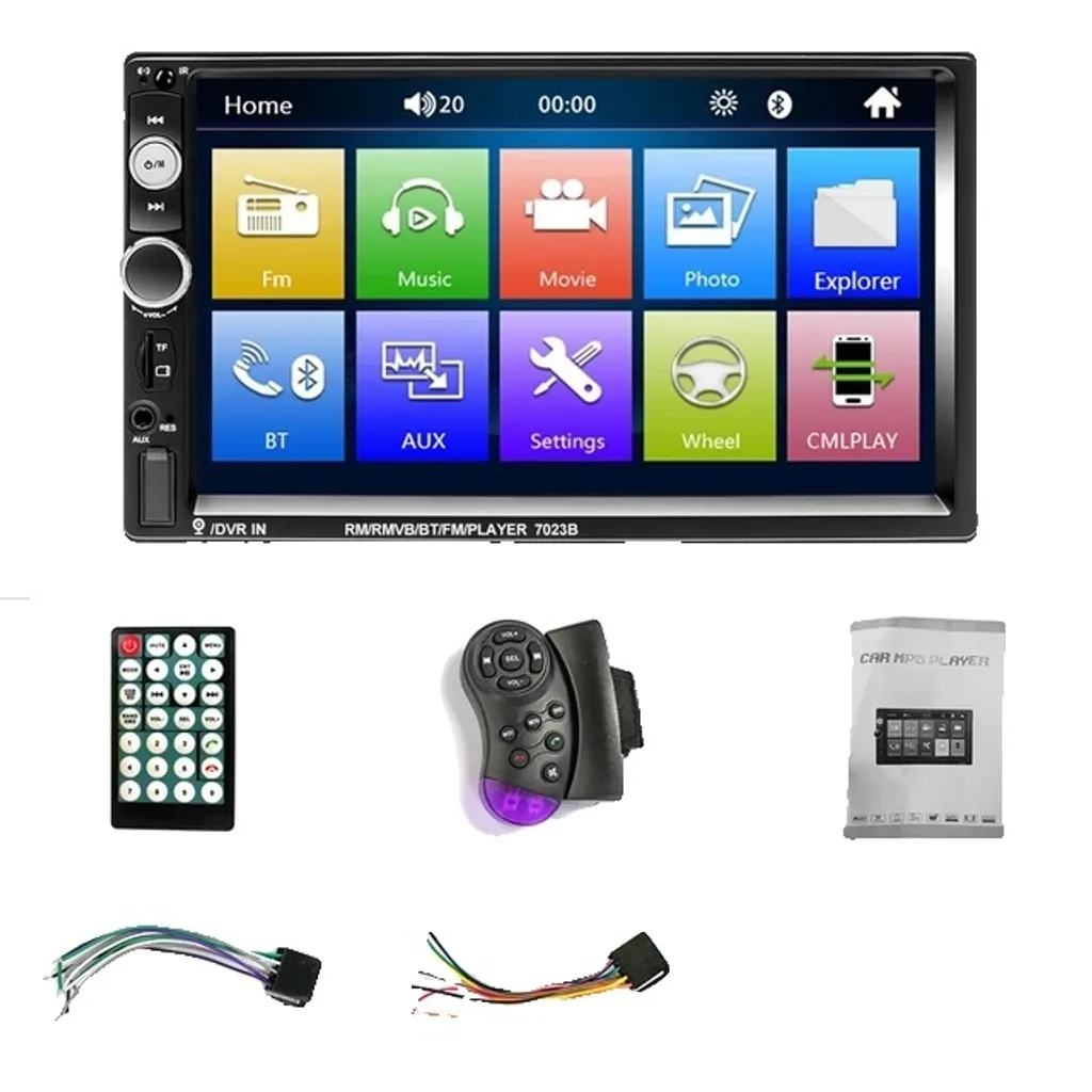 Autoradio Écran Tactile 7023 pour Stationnement Facile et Bluetooth