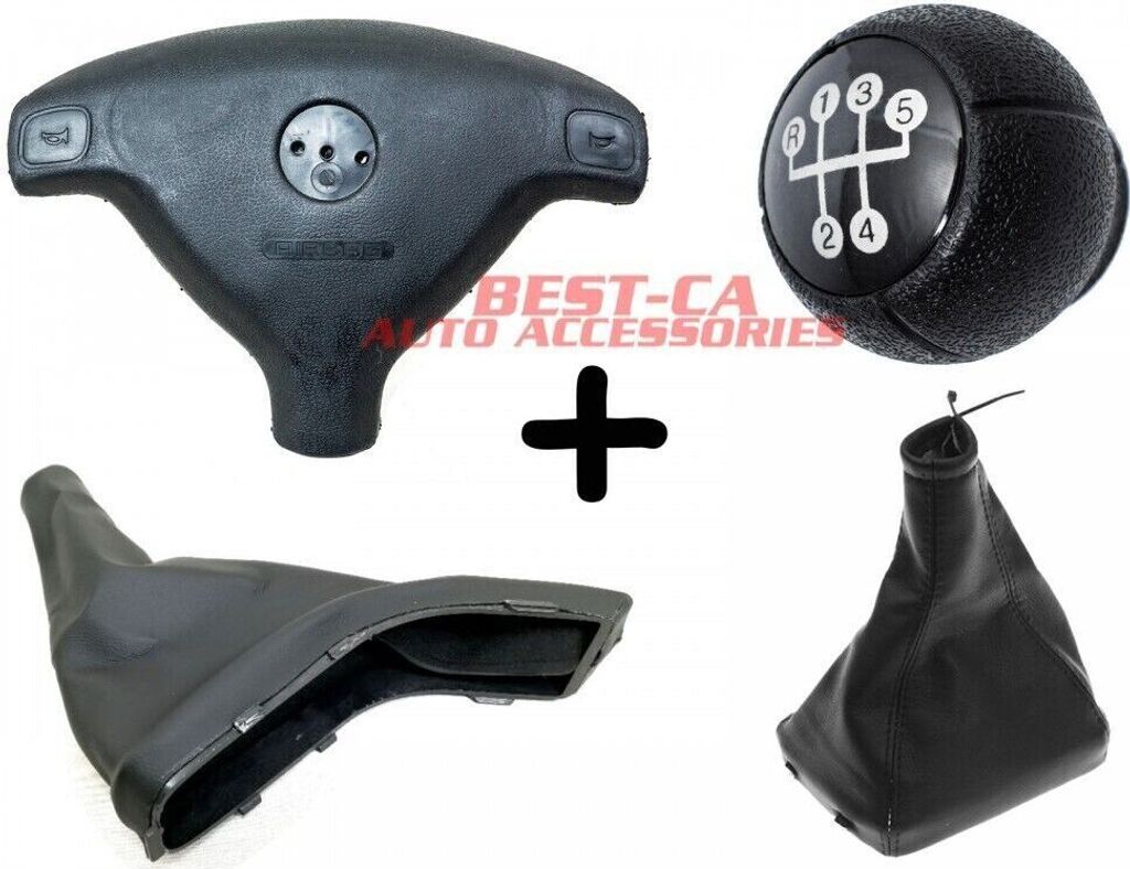 Schaltknauf + Schaltsack + Handbremssack + Lenkrad Srs Airbag Für Opel Astra G