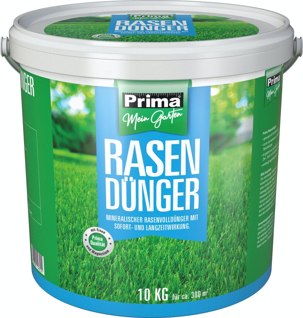 Prima Rasendünger m.SW u.LZW Eimer 10kg Produktbild 