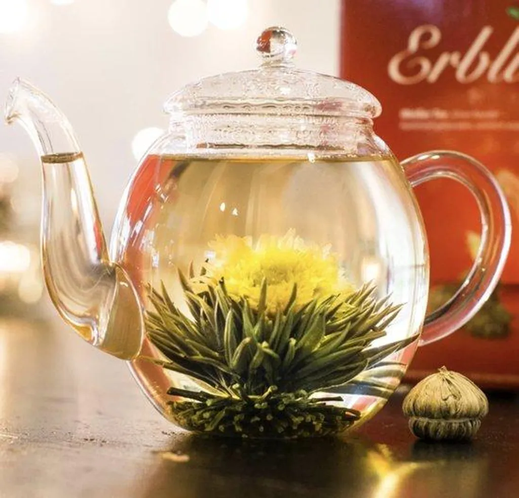 Set Cadeau Thé Fleuri Créatif : Bocal en Verre et Assortiment de Teelini
